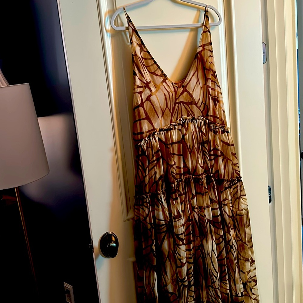 Free People Brown Maxi Dress